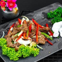 Boeuf Croustillant aux sésames